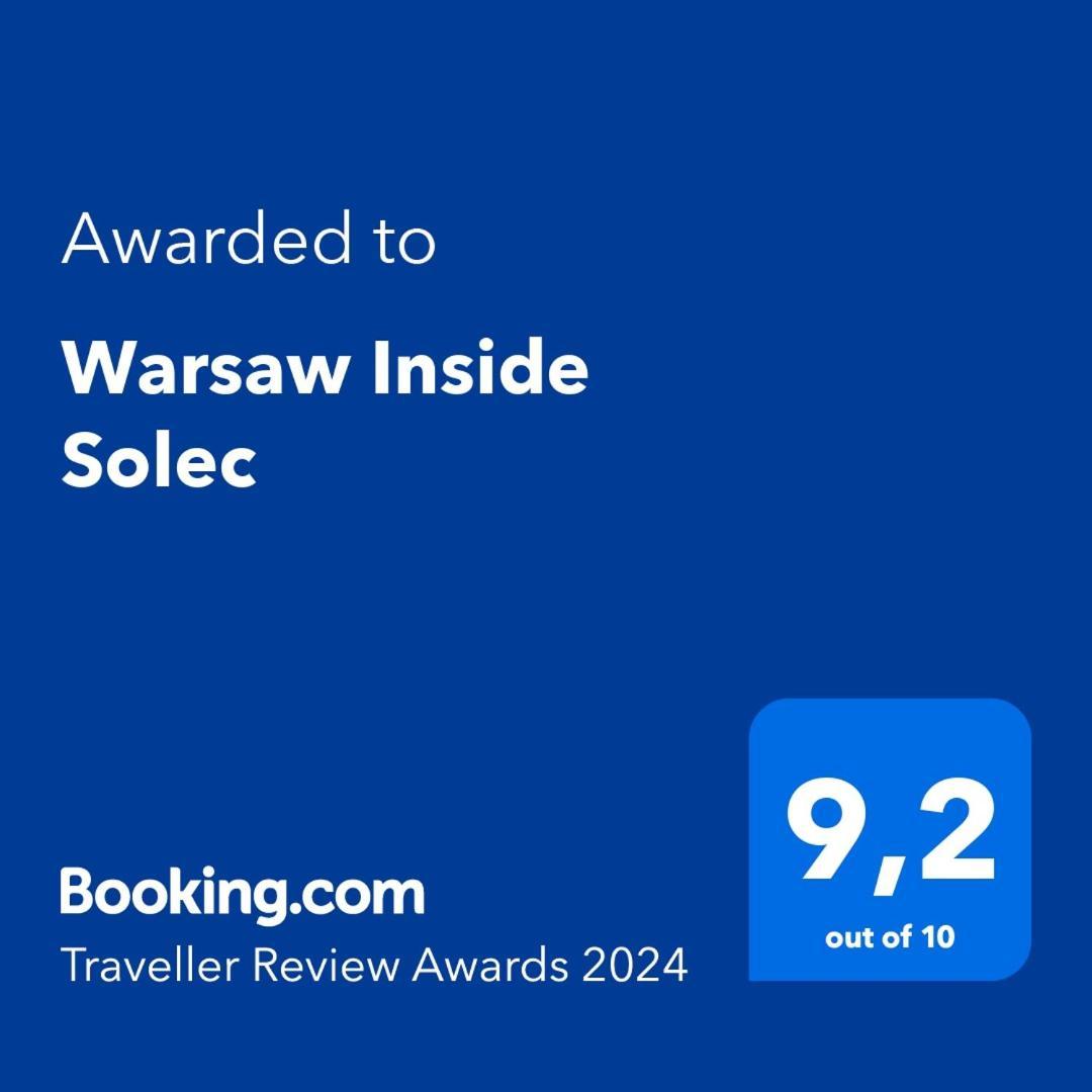 Warsaw Inside Solec With Private Parking Apartman Kültér fotó